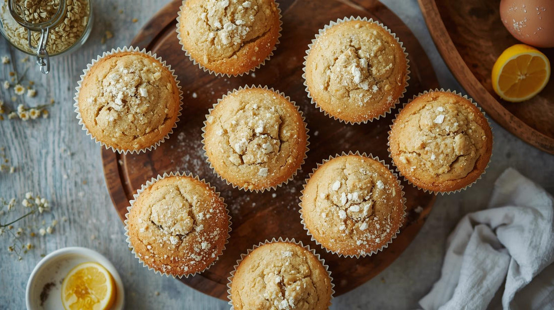 Bush Barn Farm elderflower muffins