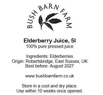 Pasteurised Organic Elderberry Juice