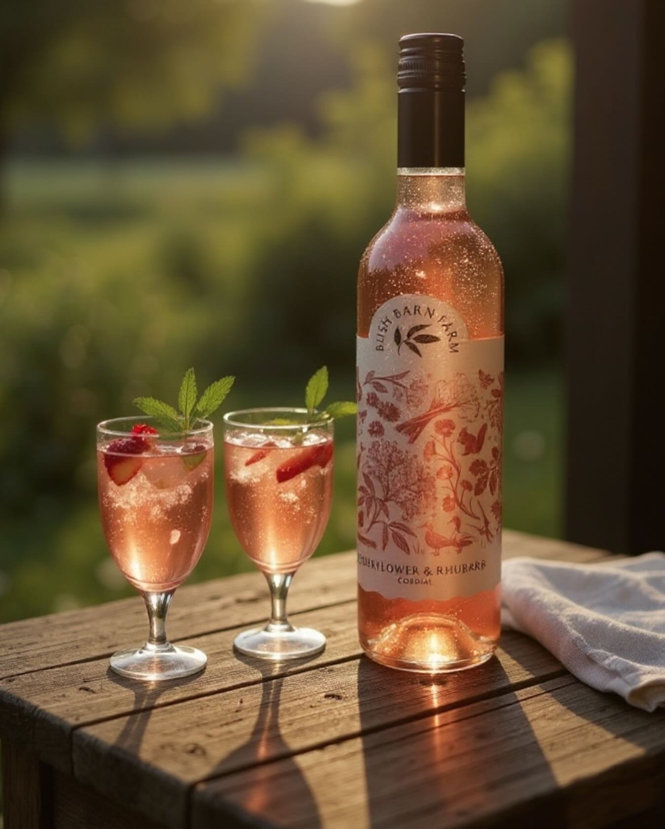 Elderflower & Rhubarb Cordial